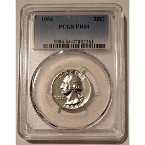 1954 Washington Quarter Proof PR64 PCGS